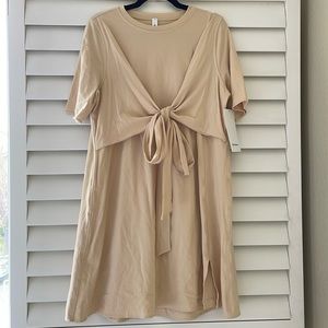 Lululemon Cotton Wrap Front T-shirt dress